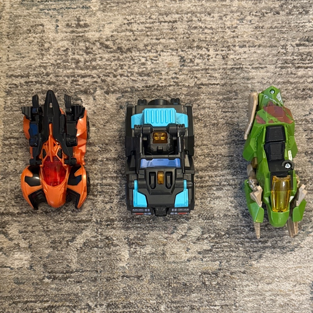 Switch and Go Vehicle Toy Set - Orange, Blue, Green